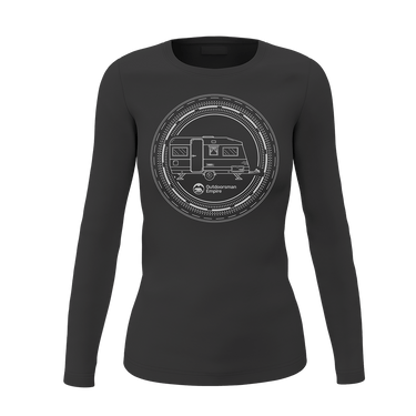 Camping Kaleidoscope Women Long Sleeve Shirt